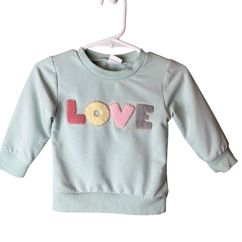Love Sweatshirt by Amazon Socutebabe 6-12M